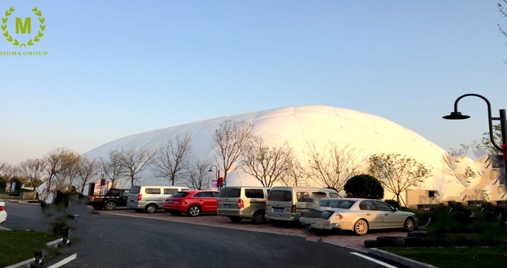 inflated domes,air domes,tensile membrane structure