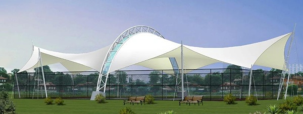 membrane structure,tensile membrane structure,canopy,steel structure