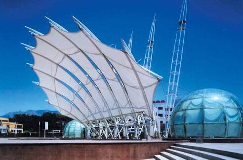 membrane structure,tensile fabric structure,canopy,steel structure,roof canopy