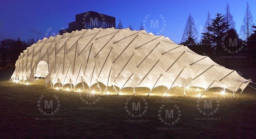 membrane structure,tensile fabric structure,canopy,roof canopy,steel structure
